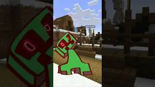 creeper? aw man :( #minecraft #animation #creeper #gaming