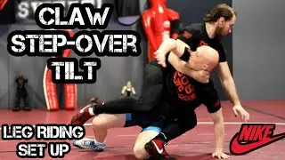 How to Turn with Leg Riding - Folkstyle Wrestling Tilt - Claw Step Over Tilt
