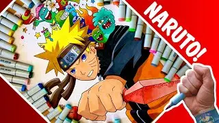 🔴Рисуем НАРУТО в стиле Кудл!