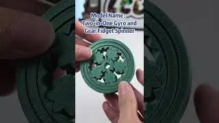 Two-in-One Gyro and Gear Fidget Spinner  #qidi #3dprinting #3dprinted #diy #q1pro