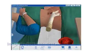 Wound Irrigation and Packing - Interactive Virtual Procedure Simulation