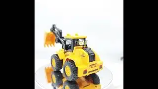 🌈Premium Quality Pull Back Construction Truck Backhoe and Frontloader🌈