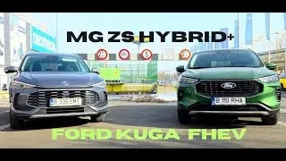 Fata in fata-Noul MG ZS  ZS3A 1.5 Hybrid+ 197 CP vs Ford Kuga 2025 DFK 2.5 FHEV eCVT 183 CP 2025