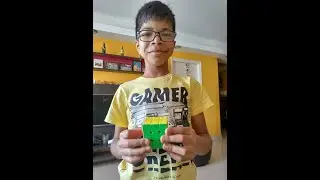 rubiks cube solved under 1 minute challenge for an Icecream by curious kid Sambhav Mr Asambhav. #8