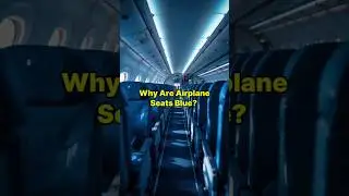 Why Airplane Seats Are Always Blue? #shorts #airplaneseats #blue