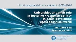 Lli&ccedil;&oacute; inaugural del curs 2019-2020 a la UPC