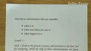 Describe an advertisement that you Remember | Ielts-fever