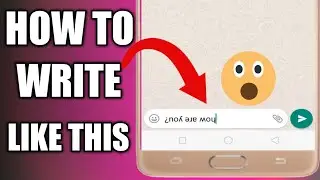 How to write flip text on whatsapp | kisi v word ko ulta kaise likhe