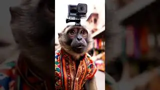 Monkey vlog | Monkey AI vlog | Monkey AI vlog India| Ai vlogs #vlog #shorts #india  #ai #veo3
