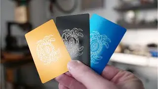 Metall gravieren mit Co2 China Laser Cutter | Aluminium Metallkarten lasern | Gravur | Deutsch