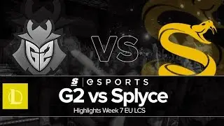 Highlights: G2 vs SPY (EU LCS Summer W7D1 Full Series)