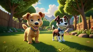 Four Curious Puppies Dig a Hole | Adventure Song for Kids | Nursery Rhymes and Baby Songs