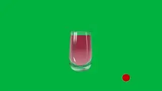 Water and Juice Glass Filling/green screen/free Footage