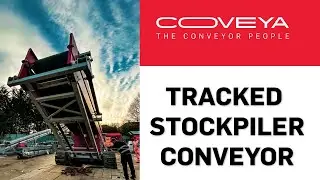 Tracked stockpiler conveyors
