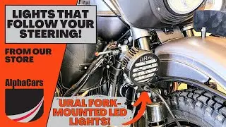 Upgrade Your Ural Motorcycle with Our Fork Mounted LED Light Kit!