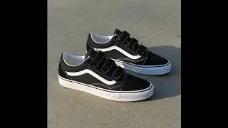 Vans Old Skool V Black & White Skate Shoes