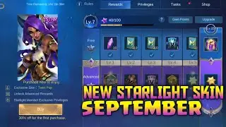 NEW STARLIGHT SKIN! SEPTEMBER 2020 IN MOBILE LEGENDS