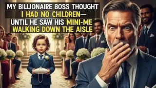 My Billionaire Boss Thought I Had No Children—Until He Saw His Mini-Me Walking Down the Aisle.
