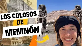 LOS COLOSOS DE MEMNON EN EGIPTO CON EL PROFESOR PANDA