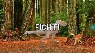 T-REX fight ice age beasts first easy T-REX campaign gameplay#1