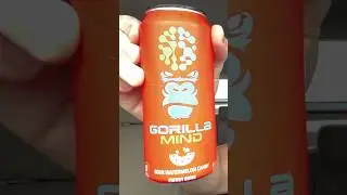 Gorilla 🦍 Mind 🤯 | Sour Watermelon Candy | Energy Drink REVIEW (shorts)