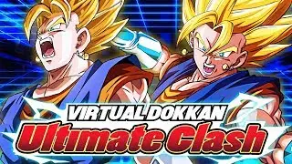 DBZ Dokkan Battle - SAME VEGITO TEAM! Virtual Dokkan Ultimate Clash GAMEPLAY