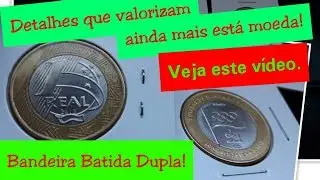 MOEDA DA BANDEIRA COM ERRO DE CUNHAGEM! BATIDA DUPLA E REVERSO INCLINADO. #tesouroperdidonasuacasa