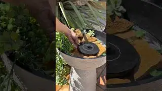Fuente de agua Low Cost #fuentedeagua #diy #decoracionexterior #jardin #ideasdeco #fuentesolar