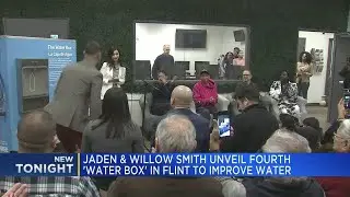 Jaden & Willow Smith unveil fourth 'Water Box' in Flint to improve water