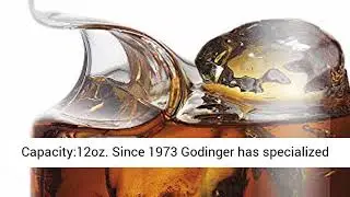 Godinger Cigar Whiskey Glass - Old Fashioned Whiskey Glass With Indented Cigar Rest