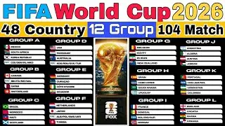 FIFA WORLD CUP | All 12 (A - L) Group, Fixture Explain in Hindi | Brazil, Argentina, Spain, France 