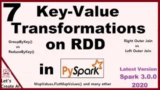 Wide Transformations on Key Value Pair RDDs | Pyspark tutorials - 7