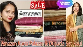 Amazon🔥 Kurta Palazzo Dupatta Set Haul 🔥 | Amazon Kurti Haul & Review 🔥 | Ranjana R