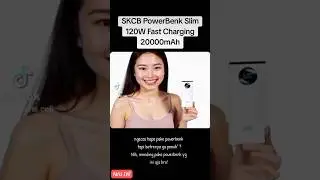 SKCBO PowerBank Slim 120W Fast Charging 20000mAh #skcb #powerbank #powerbankmurah #powerbankslim