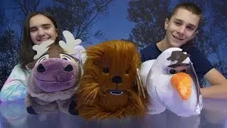FROZEN 2 Olaf and Sven + STAR WARS Chewbacca Pillow Pets!