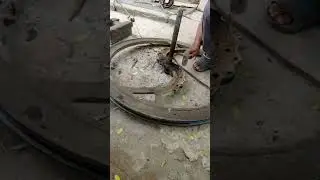 Chaff cutter mashing/ grass chaff cutter for dairy farm/ toka machine weel repairing/ toka machine