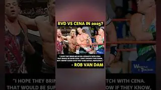 Rob Van Dam wants rematch against John Cena in WWE in 2025 #wwe #johncena #ecw