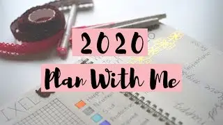 PLAN WITH ME | 2020 New Year Bullet Journal Spreads | Minimalist | Ad || StudyWithKiki