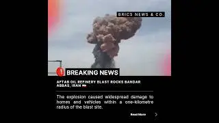 📰 BREAKING NEWS: Massive Explosion at Aftab Oil Refinery in Bandar Abbas, Iran 🚨🇮🇷