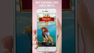 The Lion King Birthday Invitation Video with your kid's photo at $12 | Boy, Girl Theme