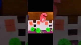 Paper Number train ||paper train ||train craft for school ||kids activity