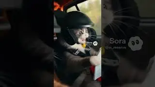 Two cats rally racing. #cats #funny #rallyracing #rallycar