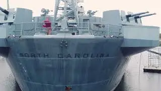 Battleship NC Drone Footage