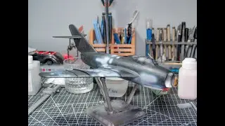 Blue 1611 Trumpeter MiG 17F Рэнди Болла в масштабе 1:32. Часть 5: Грунтовка и покраска
