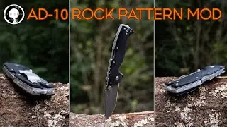 Sanding a Rock Pattern Mod on my Cold Steel AD-10! (Thanks to Knathan's Knives for the Inspiration!)