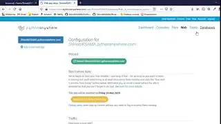 Python Flask #2: Deploying Existing Flask Project with Database on pythonanywhere Quickly