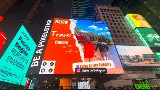 We made it to Time Square Billboard 🥹