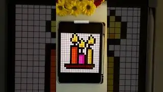 Pixel Candles 🕯️ | Day 14/30 Pixel Art Challenge #shorts