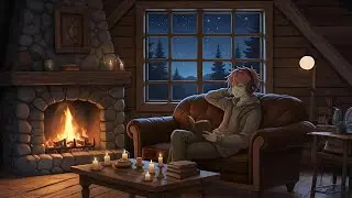 Cozy Night Lofi ☕🔥 | Study, Relax & Focus Music