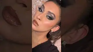 Silver Eye Look With Glitter🩶 #desi#partymakeup#eyemakeup#silvereyemakeup#glittereyeshadow#hacks